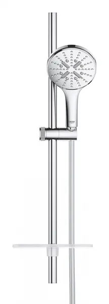 Coloana dus Grohe SmartActive 130, 3 functii, montare peret, 600 mm, etajera, Crom lucios
