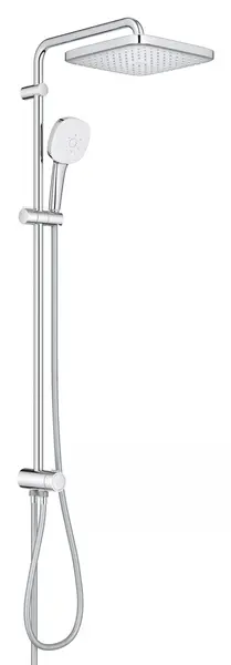 Coloana dus Grohe Tempesta Cube 250, 26694001, aparent, dus fix 250 mm, 1 functie dus fix, 3 functii dus de mana, Crom lucios
