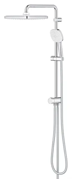 Coloana dus Grohe Tempesta Cube 250, 26976001, montare pe perete, aparent, dus fix 250 mm, 2 functii, Crom lucios