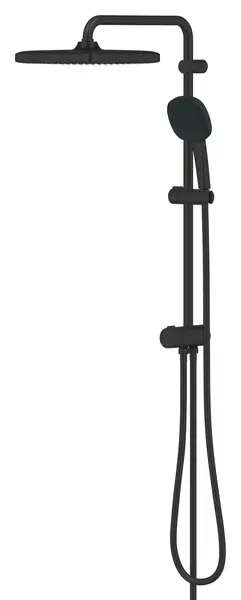 Coloana dus Grohe Tempesta Cube 250, 269772431, montare pe perete, aparenta, dus fix, 250 mm, 2 functii, Negru mat
