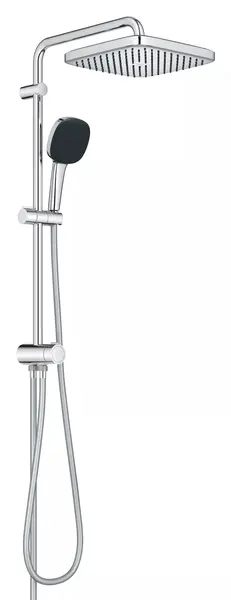 Coloana dus Grohe Vitalio Cube 250, 26698001, aparent, dus fix 250 mm, 2 functii, Crom lucios
