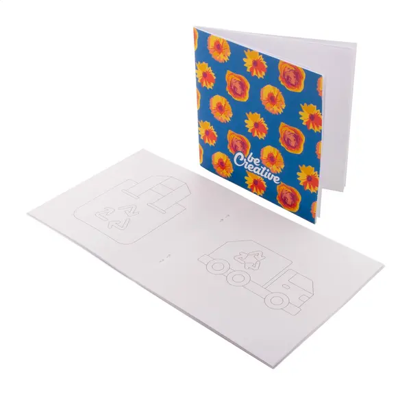 ColoBook carte de colorat personalizata, animale - alb