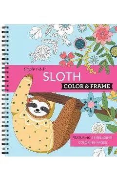 Color & Frame - Sloth (Adult Coloring Book) - New Seasons