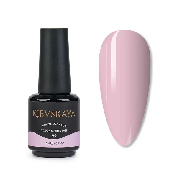 Color Rubber Base Kievskaya Nr. 99 15ml | Bază rubber roz baby delicat