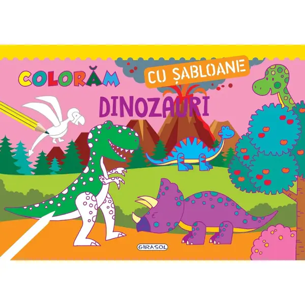 Coloram cu sabloane - Dinozauri