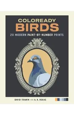 Coloready Birds: 20 Modern Paint-By-Number Prints - David Trawin