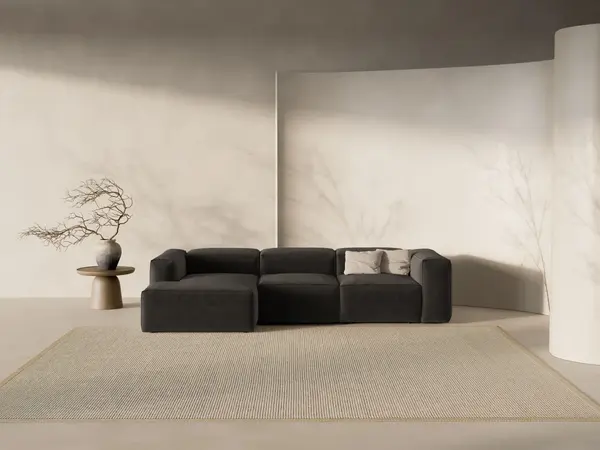 Coltar 3 locuri Bergamo stofa L304 cm