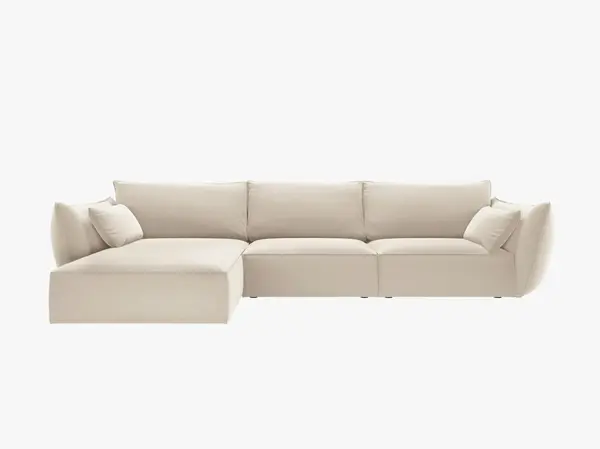 Coltar 4 locuri Kaelle catifea L308 cm