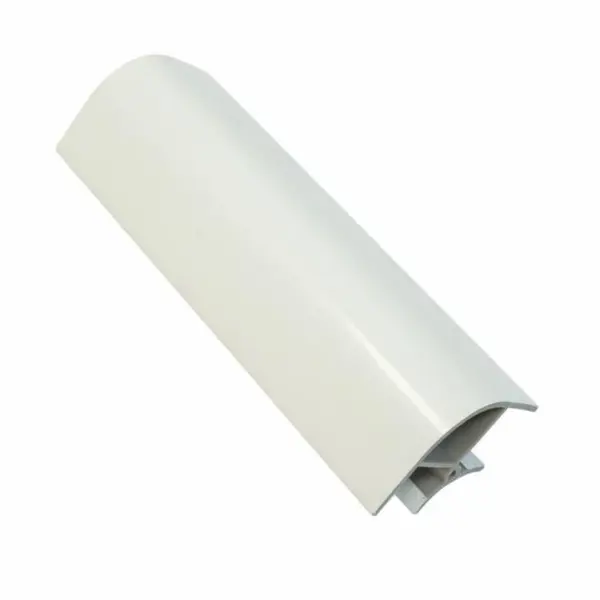 Coltar 90 Grade Plinta H100 Alb Lucios