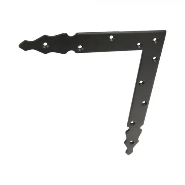 Coltar Decorativ Dreapta Model Aragon, 300x240x4.0 mm, Finisaj Negru