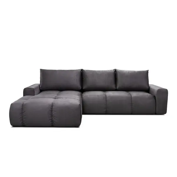 Colțar Extensibil, textil, negru