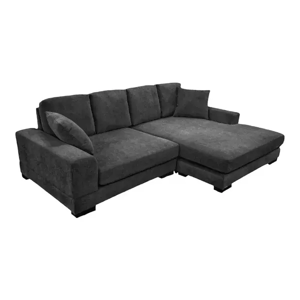 Coltar reversibil Cornerdo Gri inchis 265x175x85 cm