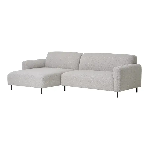 Coltar stanga/dreapta ALVADOR boucle 265 CM - Sezlong stanga / Grey