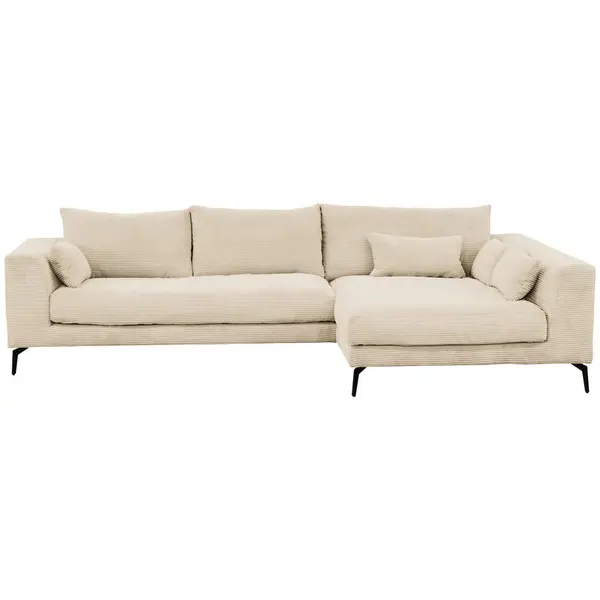 Colțar, textil, crem, 313/172 cm