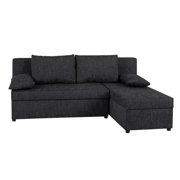 Colțar, textil, material pe bază de lemn, negru