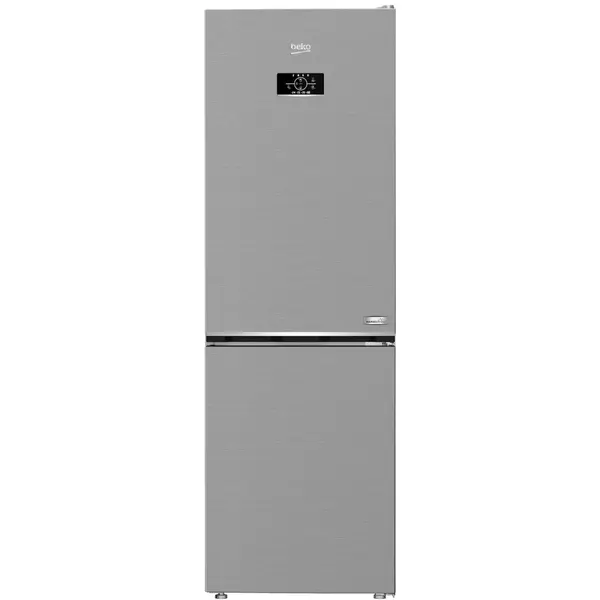 Combina frigorifica Beko B3RCNA364HXB1, HarvestFresh, Dairy, No Frost, 316 l, AeroFlow, Kitchen Fit, Everfresh+, Gri metalic, Clasa E