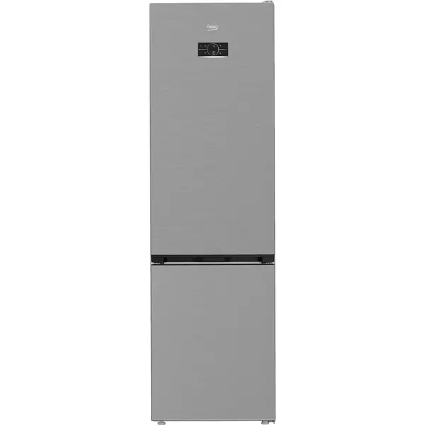 Combina frigorifica Beko B5RCNA416HXBW, 415 l, No Frost, Clasa C, WiFi & Bluetooth, Mod Vacanta, Alarma usa, Metal Look