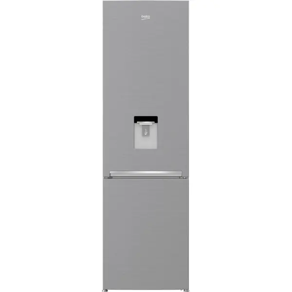 Combina frigorifica Beko RCSA406K40DXBN, 386 l, Usi reversibile, Iluminare LED, Termostat reglabil, H 202.5 cm, Argintiu, Clasa E