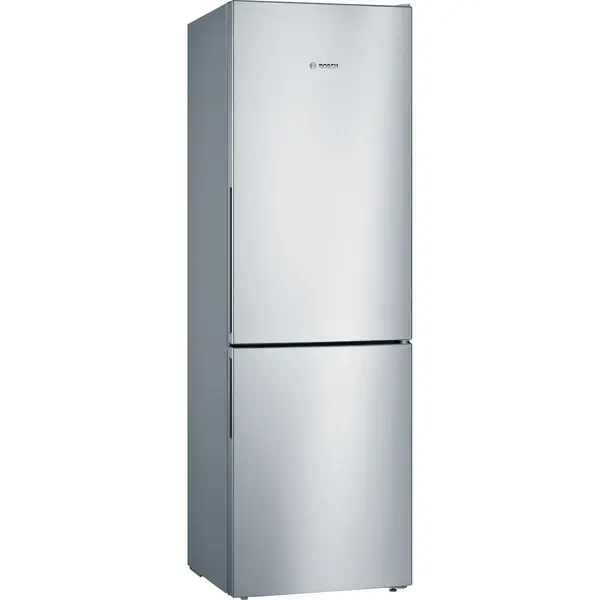 Combina frigorifica Bosch KGV36VLEA, Low Frost, 308 l, VitaFresh, Iluminare LED, Culoare Inox, Clasa E