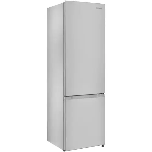 Combina frigorifica Daewoo DLF-260MEX, 260 l, Control mecanic, Iluminare LED, Clasa E, Usi reversibile, H 177.3 cm (Inox)