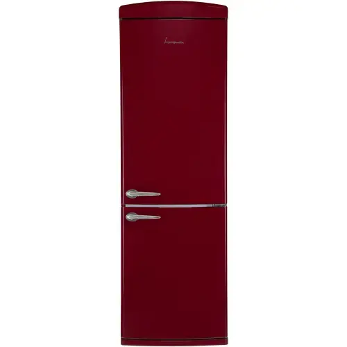 Combina frigorifica Fram FC-VRR341BDE++, 340 l, Less Frost, Clasa E, Iluminare LED, Control mecanic, H 190.1 cm (Burgundi)