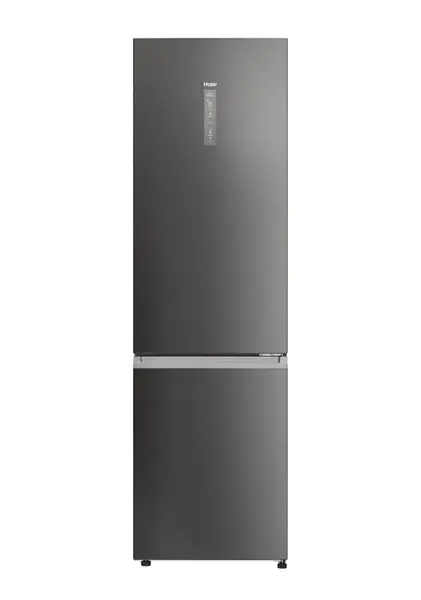 Combina frigorifica HAIER 2D 60 Series 3 PRO EHD3PWDNPD206, 406 l, Clasa D, No Frost, Iluminare LED, My Zone Pro, Inteligenta artificiala, Wi-Fi, H 205 cm (Negru/Inox)
