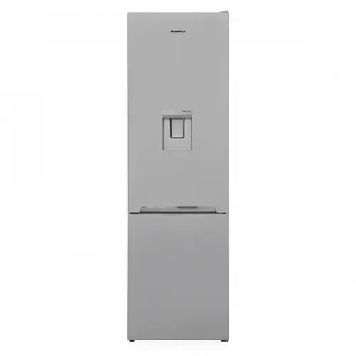 Combina frigorifica Heinner HC-V288SWDE++, 288 l, Clasa E, Less Frost, Dozator de apa, Lumina LED, Usi reversibile, H 180 cm (Argintiu)