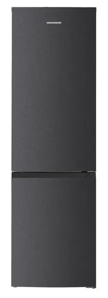 Combina frigorifica HEINNER HCNF-HM253INVDGE++, 253 L, Clasa E, No Frost, Compresor Inverter, Iluminare LED, H 180 cm (Gri)