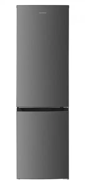 Combina frigorifica Heinner HCNF-HM253XE++, 253 l, Clasa E, Full No Frost, Inverter, Lumina LED, Usi reversibile, H 180 cm (Inox)