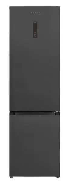 Combina frigorifica HEINNER HCNF-HM377INVDGHC, 377 l, Clasa C, No Frost, InoxCool, Lumina LED, ECO, H 200.5 cm (Gri/Antracit)