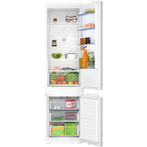 Combina frigorifica incorporabila Bosch KIN96NSE0, 290 l, Total NoFrost, VitaFresh, Functie Super racire, Control electronic, Clasa E, H 193.5 cm (Alb)
