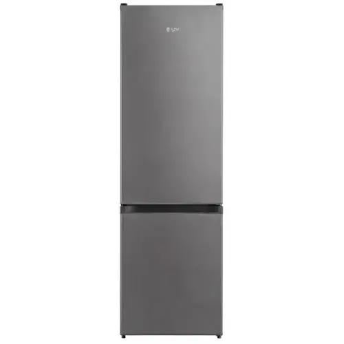 Combina frigorifica LDK CF-268S, Capacitate 268 l, Less Frost, Termostat reglabil, Iluminare LED, H 175 cm, Clasa E (Argintiu)
