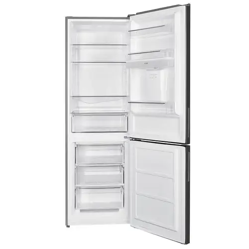 Combina Frigorifica Samus SCX396ED, 313 L, Dozator apa, Clasa E, H 186 cm (Argintiu)