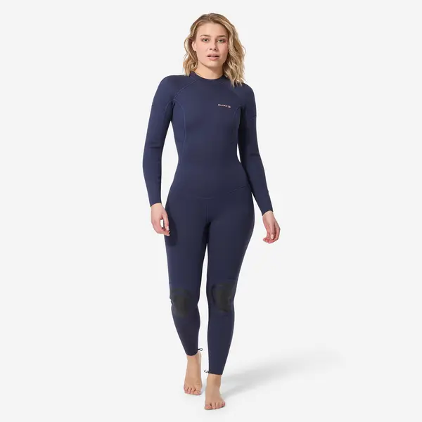 Combinezon Surf 100 Neopren 2/2 mm cu fermoar la spate Bleumarin Damă