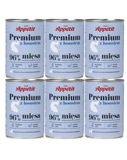 COMFY APPETIT PREMIUM cu somon conserve caini 6x400 g