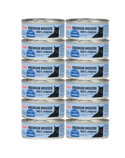 COMFY APPETIT PREMIUM Mousse set conserve hrana pisici 12x85 g cu somon