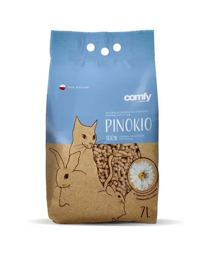 COMFY Pinokio Peleti din lemn pentru litiera, parfum de musetel 14 L (2x7 L)