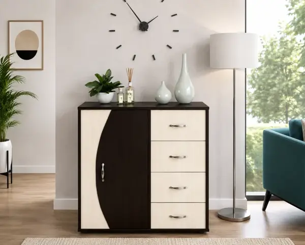 Comoda 4-1-1 Ro, Wenge + Mesteacan
