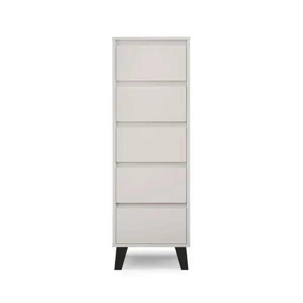Comoda BORG, 5 sertare, casmir, 40x38,8x120,4 cm