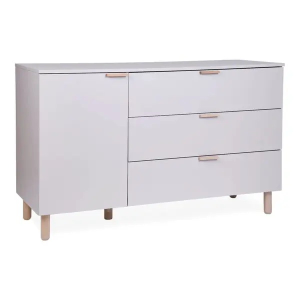 Comoda Childhome Clay 137x77x98 cm cu masa de infasat