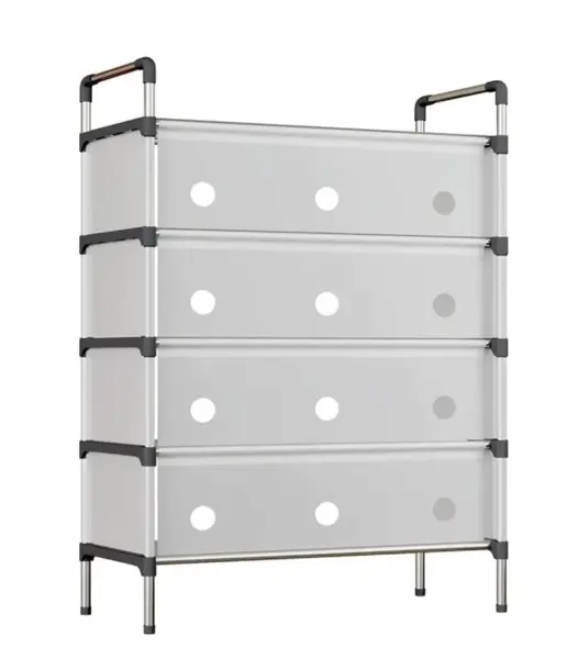 Comoda cu 4 sertare cadru metalic design modern organizator depozitare HY 7605