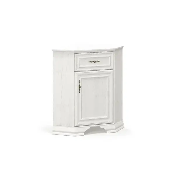 Comoda de colt IRYS, 1 usa, 1 sertar, pin anderson, 59x59x88,7 cm