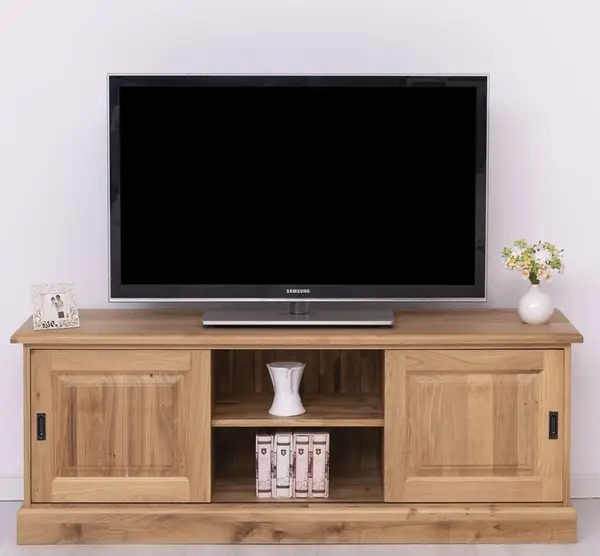 Comoda Home Cinema - din stejar cu finisaj Lacuit