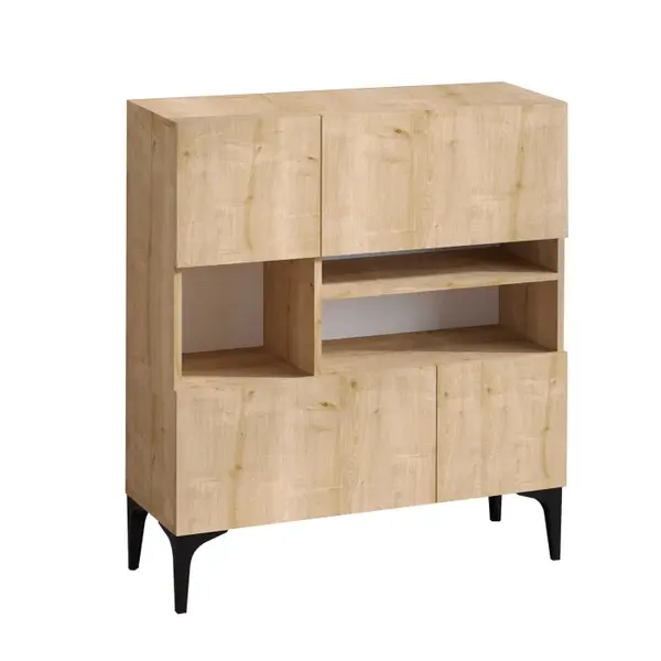 Comoda KRISTA, stejar safir, 100x35x125 cm