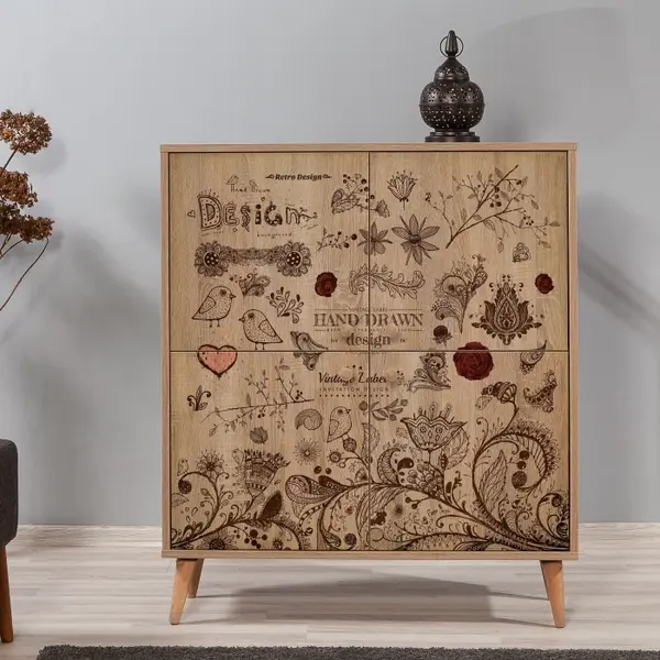Comoda MULTILUX 731, stejar sonoma, 95x36x111 cm
