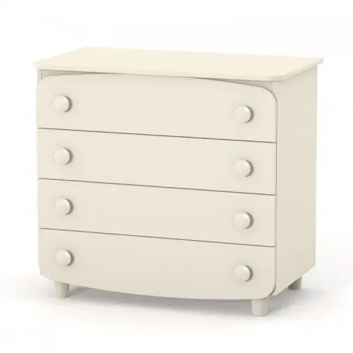 Comoda pentru copii cu 4 sertare, model 900 bej, design minimalist