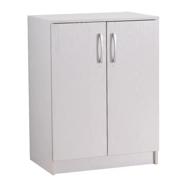 Comoda pentru pantofi Shordo melamina alb-stejar 60x40.5x80 cm