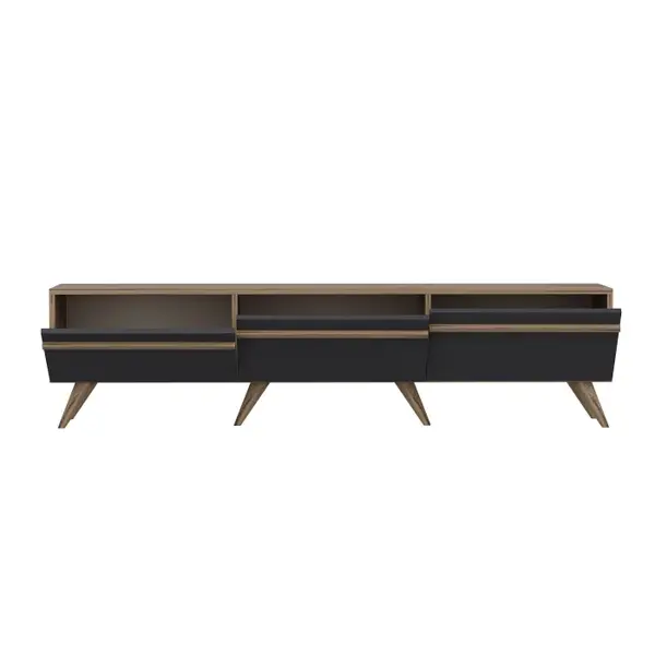 Comoda TV AMSTERDAM, antracit, 180x35x42 cm