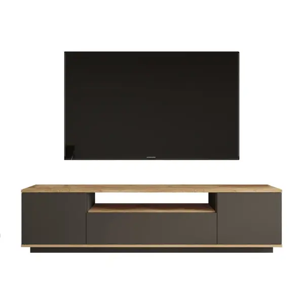 Comoda TV FR7-AA, pin atlantic + antracit, 180x44,5x44,6 cm