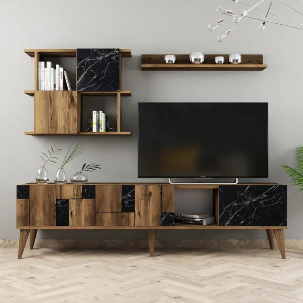 Comoda Tv Madrid TV Unit, Nuc, 34x49x180 cm